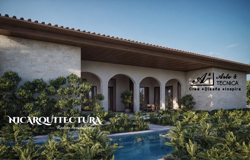 Instalación de piso de resina espoxica, techos de tejas asfalticas y cielo falso de PVC en complejo de oficinas en el crucero, Nicaragua