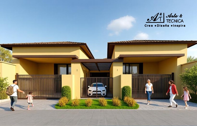 Instalación de portones corredizos automaticos con control desde el celular en residencia en Juigalpa, Nicaragua