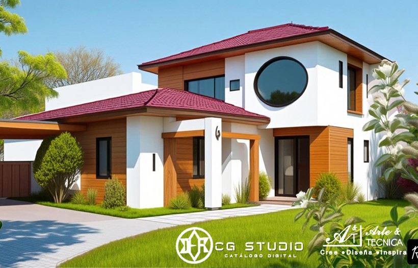 Instalación de techo de teja shingle y laminas WPC en paredes de residencia en el Crucero, Managua, Nicaragua