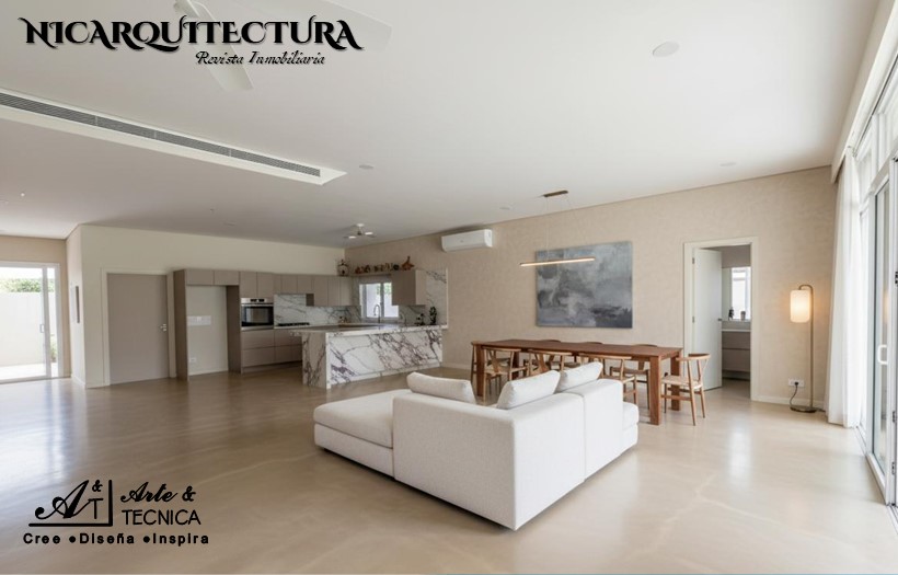 Instalación de piso de resina epoxica residencial para apartamentos en Managua, Nicaragua