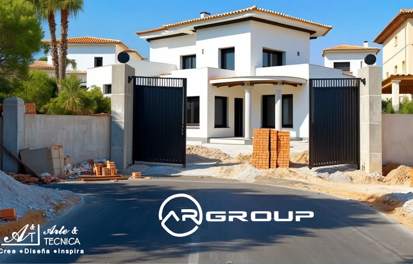 Instalación de constrol de acceso y seguridad en residencia en Managua, Nicaragua