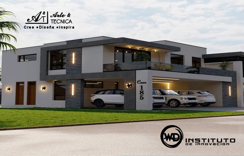 Instalación de fachadas ACM en condominio contemporaneo en Masaya, Nicaragua