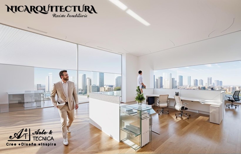 Instalación de pisos de SPC y ventanas termoacusticas en edificio de ofcinas en Esteli, Nicaragua