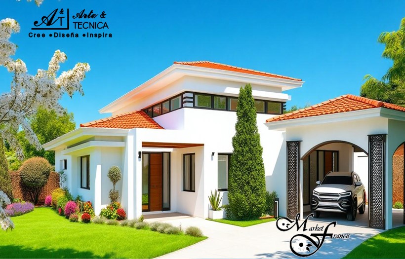 Instalación sistema de recubrimiento exterior con grama artificial para residencia en Leon, Nicaragua