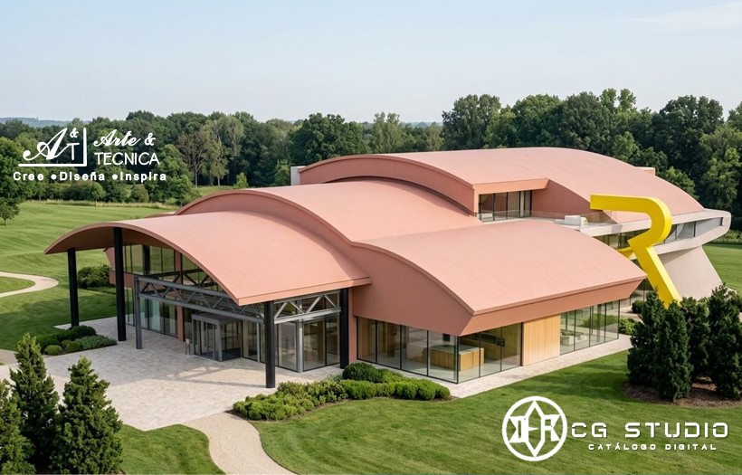 Instalacion de sistema termoacustico con techos autoportantes, fachadas ACM y ventanas DVH en complejo hotelero en Jinotega, Nicaragua