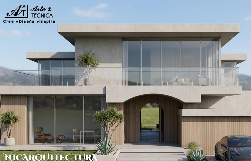 Instalacion de sistema de aislamiento termoacustico fachadas WPC, ACM con ventanas DVH y pisos de resina epoxica con granito en Matagalpa, Nicaragua