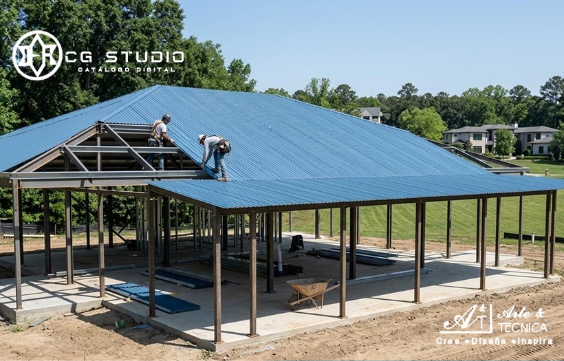 Instalacion de sistema de aislamiento termoacustico en techos y paredes con steel frame en Matagalpa, Nicaragua
