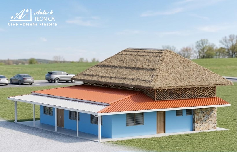 Instalacion de sistema de cubierta de techo con teja de aslfato shingle en San Juan de Nicaragua