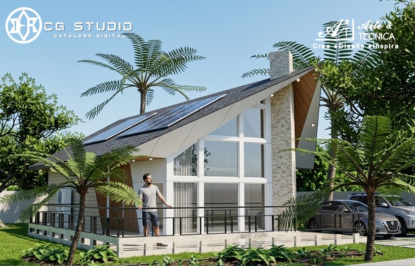 Instalación de sistema de control termico con VRF, tejas shingle y cortinas termicas en bungalows de playa en Rivas, Nicaragua